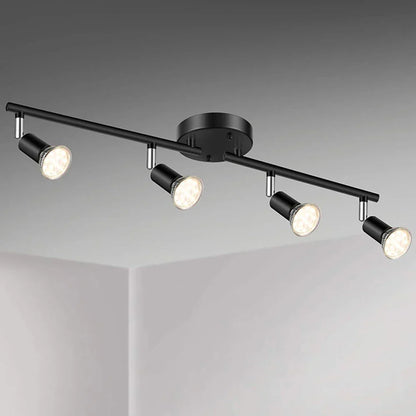 Artfan 6 Head LED Ceiling Light GU10 Adjustable Angle Spot Lamp for Living Room Bedroom