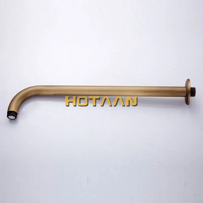 Antique Brass Finish Shower Arm – 37 cm Wall Mount