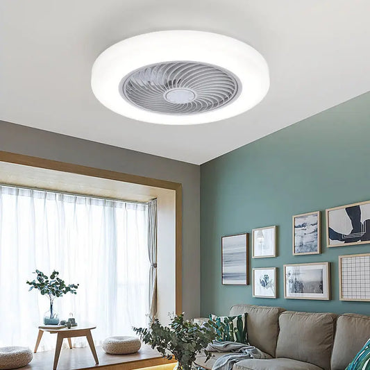 Artfan 52cm Smart Ceiling Fan with Remote Control and Invisible Retractable Blades