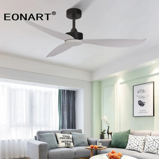 Artfan 52" Plastic Blade Ceiling Fan with Remote Control for Bedroom