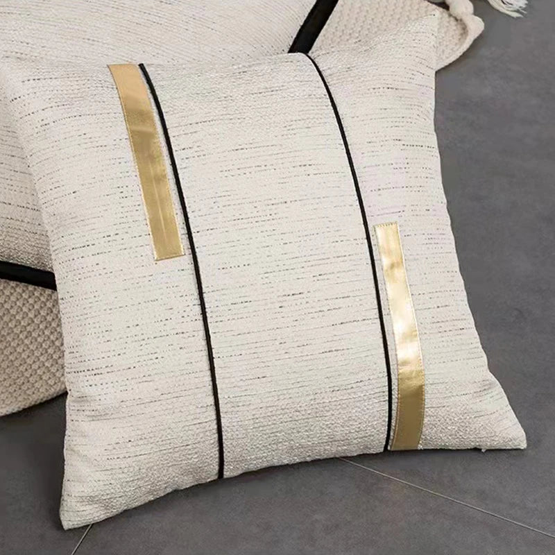 Artfan lighting Black Stripe Jaquard Cushion Cover for Home Decoration 45x45cm/30x50cm