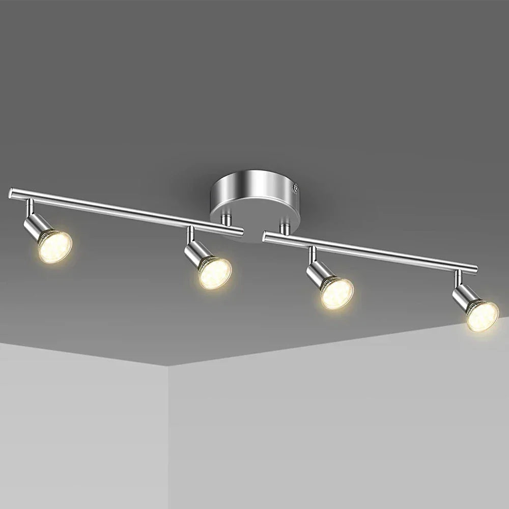 Artfan 6 Head LED Ceiling Light GU10 Adjustable Angle Spot Lamp for Living Room Bedroom
