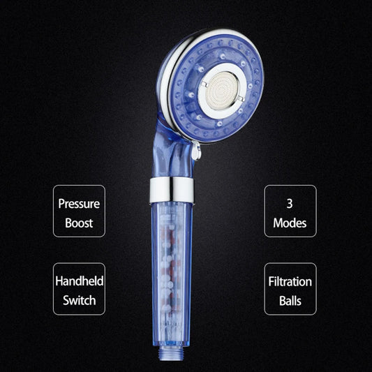 Artfan 3-Function High Pressure Shower Head with Water Stop Mode and Filter Beads Pack