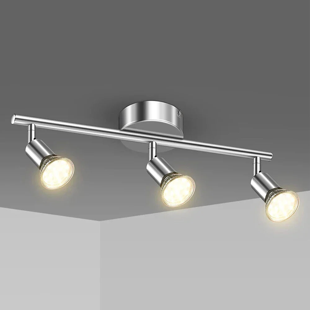 Artfan 6 Head LED Ceiling Light GU10 Adjustable Angle Spot Lamp for Living Room Bedroom
