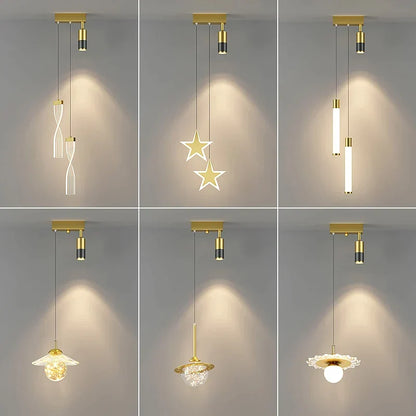 Artfan lighting Black Gold Hanging Pendant Lamp: Modern Luxury Bedroom & Living Room Lighting