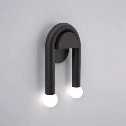 Artfan lighting Black LED Wall Lamp: Modern Nordic Indoor Sconces for Living Bedroom Bathroom