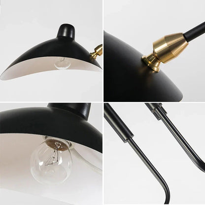 Artfan lighting Black Swing Arm Chandelier | Loft Industrial Adjustable Lighting Fixture