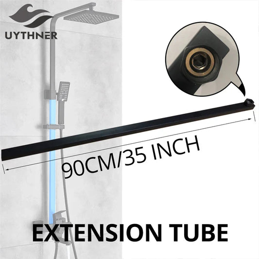 Artfan 90CM Tube-Bar Extend Pipe for Shower Faucet Extension