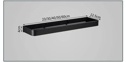 Artfan lighting Black Aluminum Bathroom Corner Shelf Wall Mounted Storage Holder