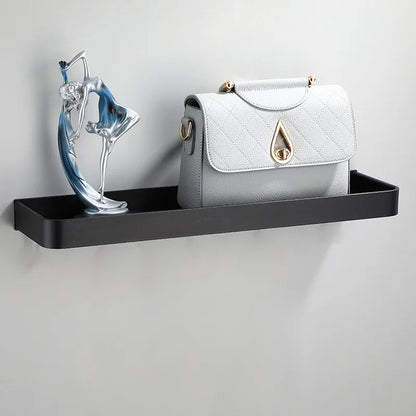 Artfan lighting Black Aluminum Bathroom Corner Shelf Wall Mounted Storage Holder