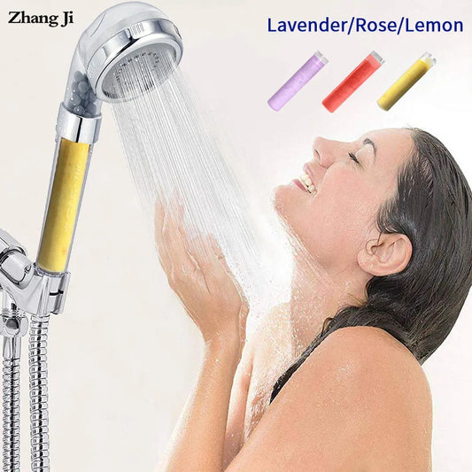 Artfan Aroma Filter Vitamin C Shower Head Lemon Lavender Rose High Pressure Scent