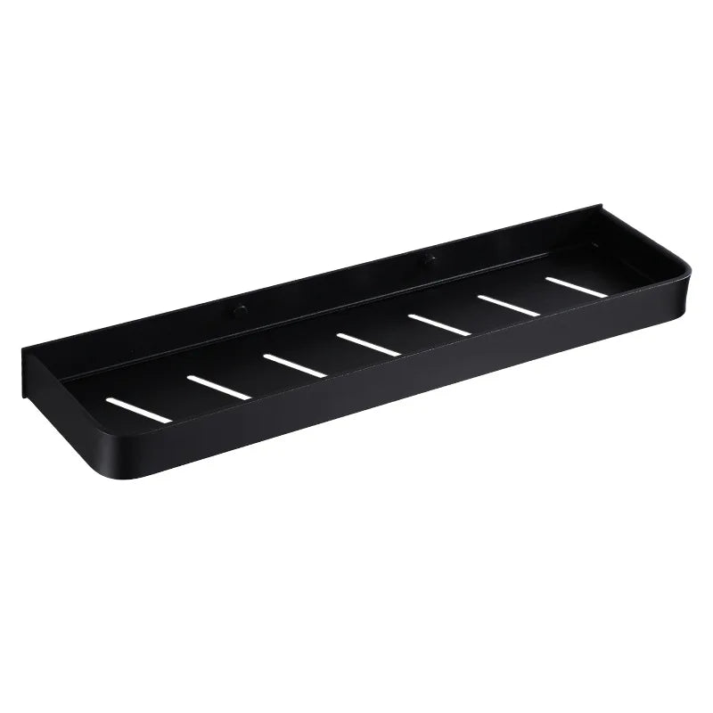 Artfan lighting Black Aluminum Bathroom Corner Shelf Wall Mounted Storage Holder