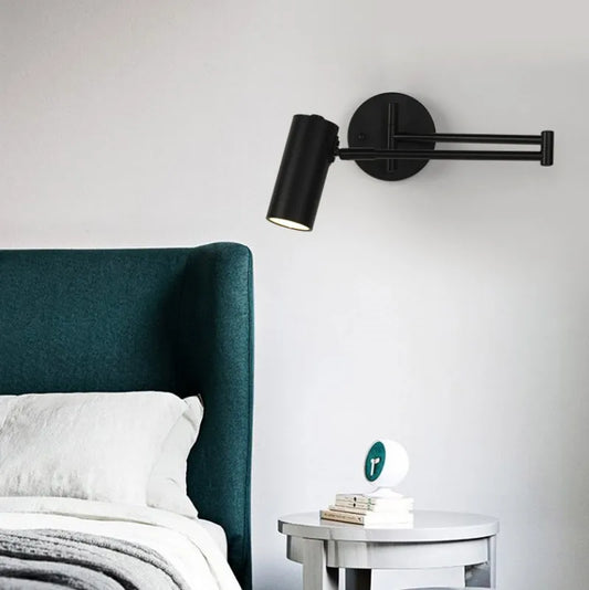 Artfan Adjustable Long Arm Wall Lamp for Bedside Reading & Office Decor