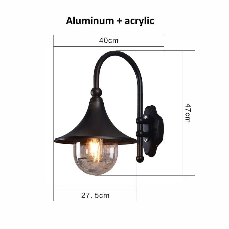 Artfan  Outdoor Waterproof Wall Lamp for Courtyard and Outdoor Areas