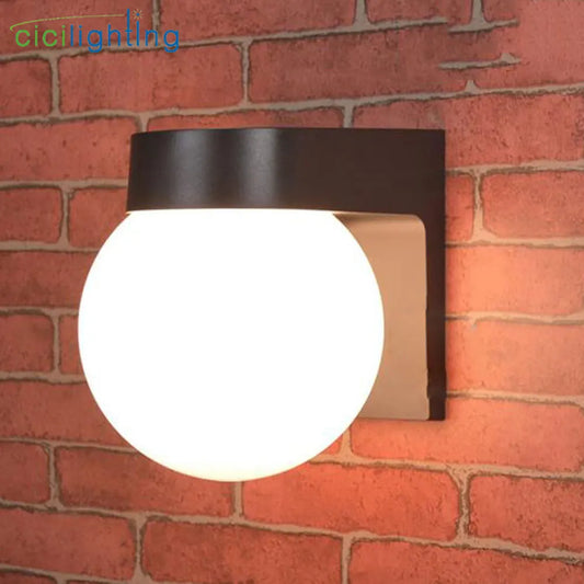 Artfan lighting Black White Outdoor Porch Light, Modern Loft Design, Up Down Wall Lamp