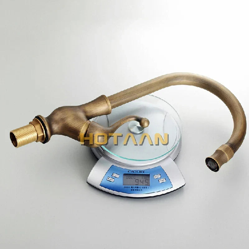 Artfan Antique Brass Swivel Basin Mixer Tap - YT-6034