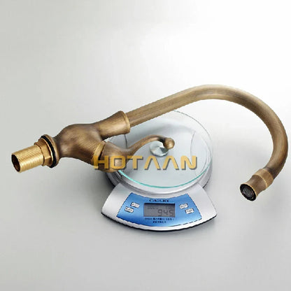 Artfan Antique Brass Swivel Basin Mixer Tap - YT-6034