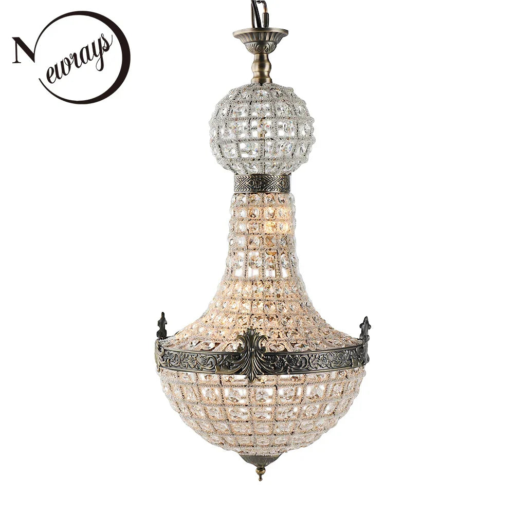 Artfan Art Deco Crystal LED Chandelier in 2 Sizes for Parlor, Bedroom, Lobby, Hotel