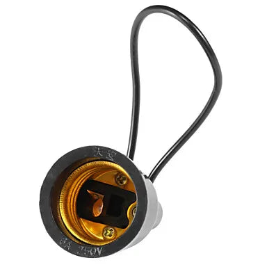 Artfan lighting Black Waterproof E27 Lamp Socket 110v-220v Outdoor Fitting Bulb Holder