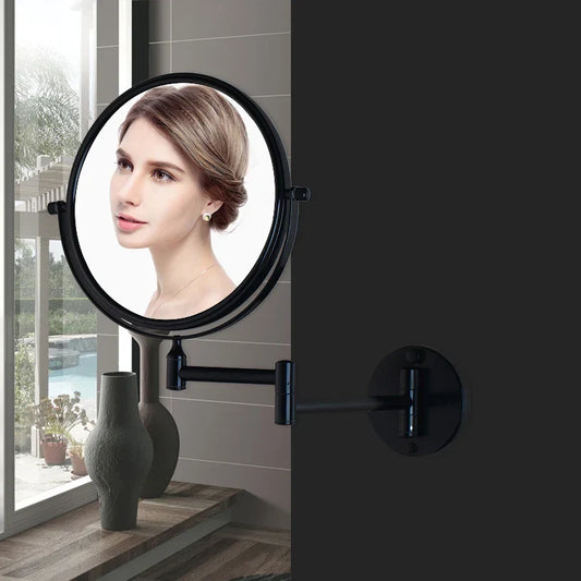 Artfan 3X Magnifying Wall Mounted Beauty Makeup Mirror 8" Double Sided Foldable Mirror