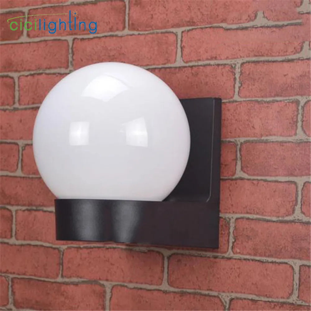 Artfan lighting Black White Outdoor Porch Light, Modern Loft Design, Up Down Wall Lamp