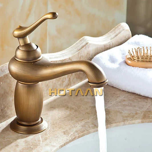 Artfan Antique Bronze Brass Basin Faucet Mixer Luxury Europe Style Tap