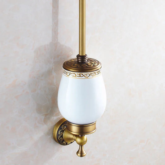 Artfan Antique Bronze Brass Toilet Brush Holder for Bathroom Accessories
