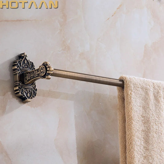 Artfan Antique Brass Towel Bar - Wall Mounted Bathroom Accessories