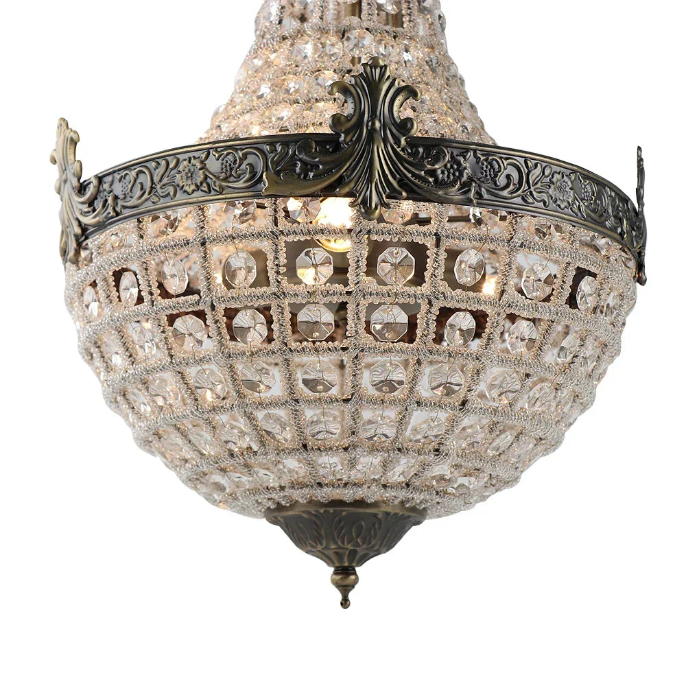 Artfan Art Deco Crystal LED Chandelier in 2 Sizes for Parlor, Bedroom, Lobby, Hotel