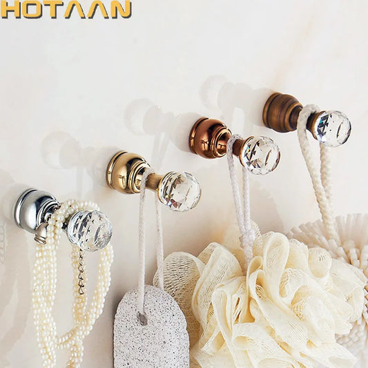 Artfan Antique Brass Wall Clothes Rack | Bathroom Accessory Hanger