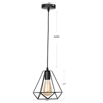 Artfan lighting Black Iron Pendant Lights for Kitchen Living Room Bedroom Restaurant