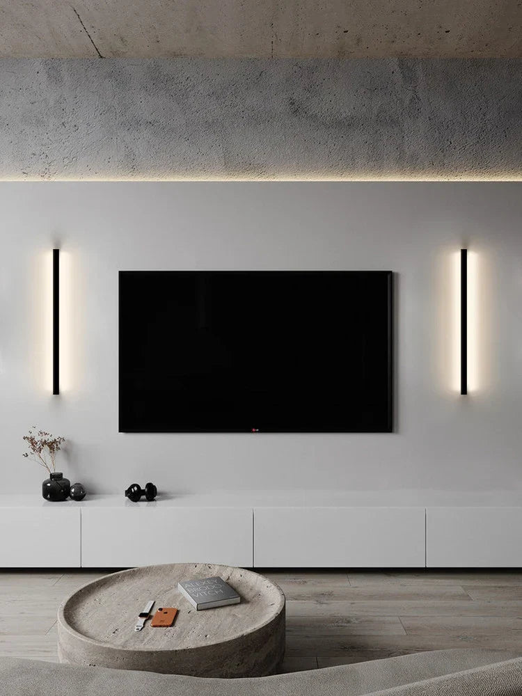 Artfan lighting Black LED Wall Lamp for Bedroom Living Room Aisle Sofa Background