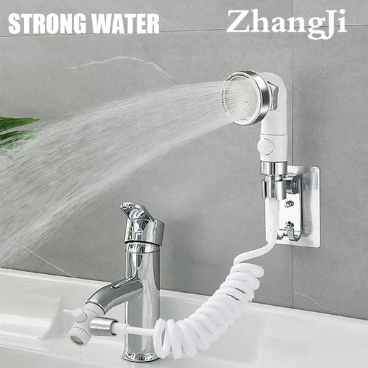 Artfan 3 Modes White Water Faucet Handheld Shower Nozzle for Bathroom and Kitchen