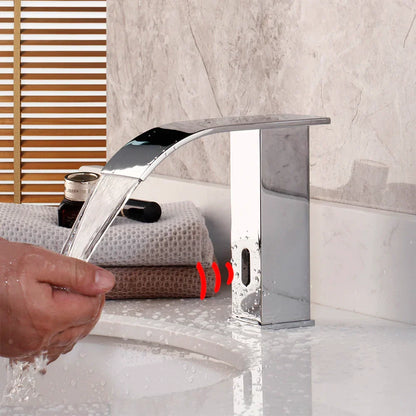 Artfan Automatic Sensor Water Mixer Crane Deck Mounted Bathroom Faucet