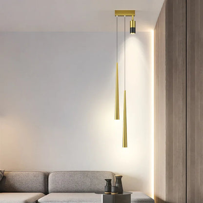 Artfan lighting Black Gold Hanging Pendant Lamp: Modern Luxury Bedroom & Living Room Lighting