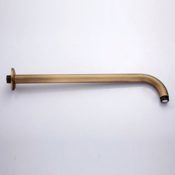 Antique Brass Finish Shower Arm – 37 cm Wall Mount