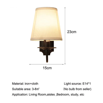 Artfan lighting Black Iron Wall Lamp: Elegant Rural Bedroom & Living Room Sconce with European Flair