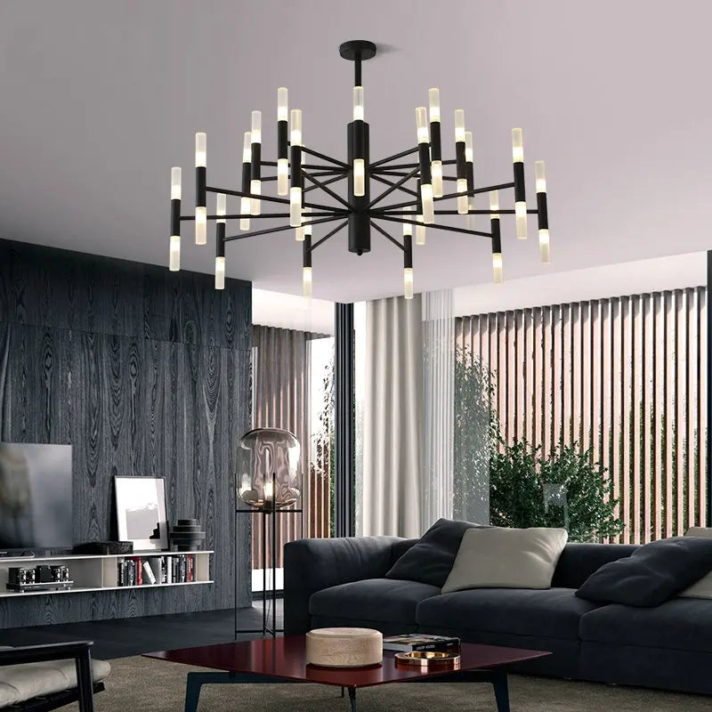 Artfan lighting Black Gold Art Decor Led Ceiling Chandelier for Modern Fashion Designer Home