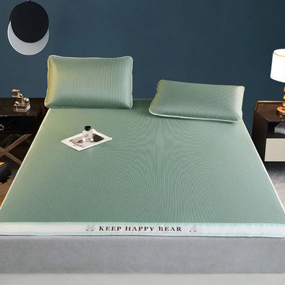 Artfan 1800D Cooling Fibres Bed Mat & Pillowcases Set for Summer Nights
