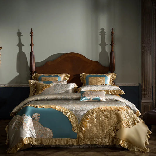 Artfan 200S Egyptian Cotton Embroidery Bedding Set - Queen King Size Linens
