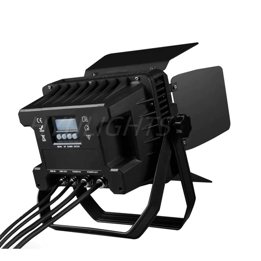 Artfan 24x18W RGBWA UV LED Wall Wash Flood Light with Barn Doors