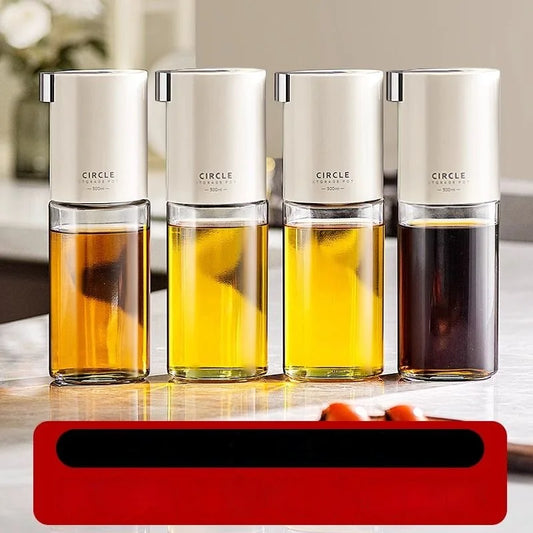 Artfan Automatic Glass Oil Pot Seasoning Bottle - Kitchen Cooking Vinegar Dispenser