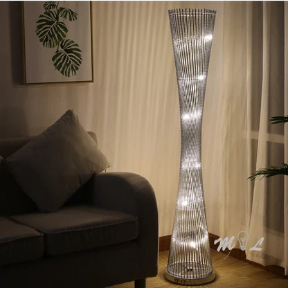 Artfan Aluminum Tower Floor Lamp for Living Room Decor – Modern LED Standing Light