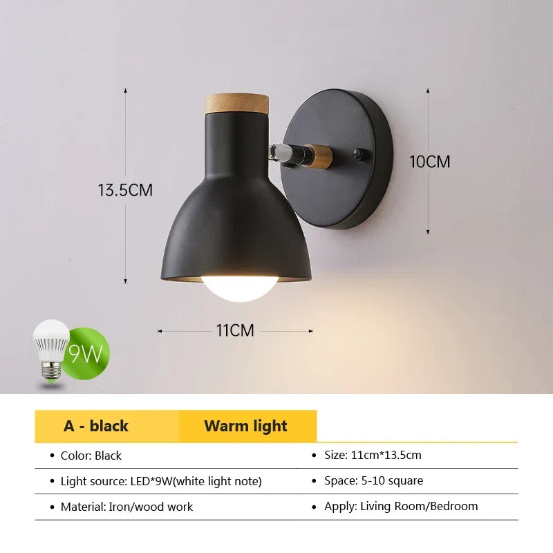 Artfan Angel Adjustable LED Wall Sconce Light for Bedroom Living Room