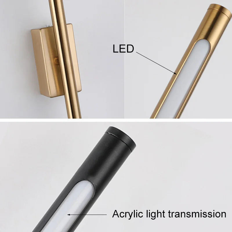 Artfan lighting Black Nordic LED Wall Sconce for Living Room, Bedroom, Stairs, Hallway
