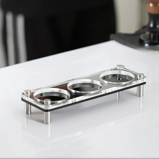 Artfan Acrylic Coffee Bar Utensil Rack & Powder Press Set