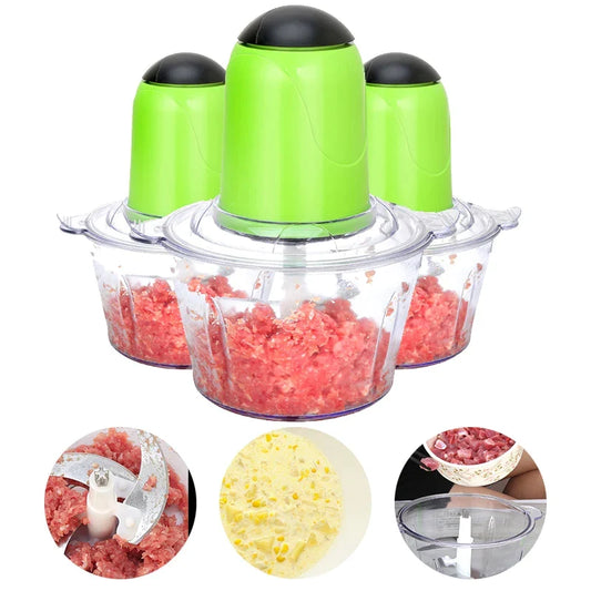 Artfan 2L Stainless Steel Electric Meat Grinder & Chopper - Multifunctional Kitchen Processor