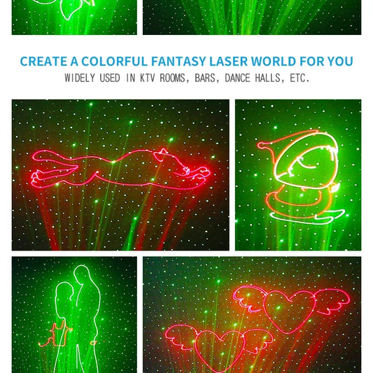 Artfan 3D Animation Laser Projection Light for Christmas Bar KtV Stage DJ Disc