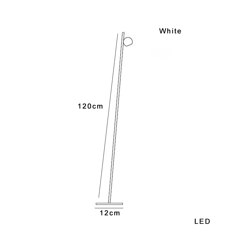 Artfan lighting Black LED Floor Lamp: Sleek Minimalist Nordic Design for Home Decor