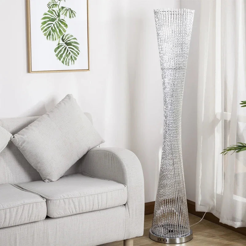 Artfan Aluminum Tower Floor Lamp for Living Room Decor – Modern LED Standing Light